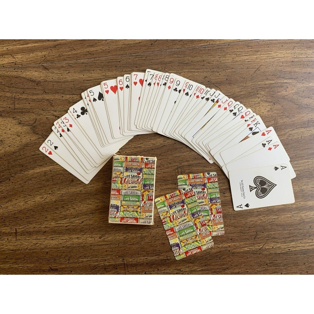 Vintage Life Savers Playing Cards Complete Deck 52 and 2 Jokers - Picture 2 of 9